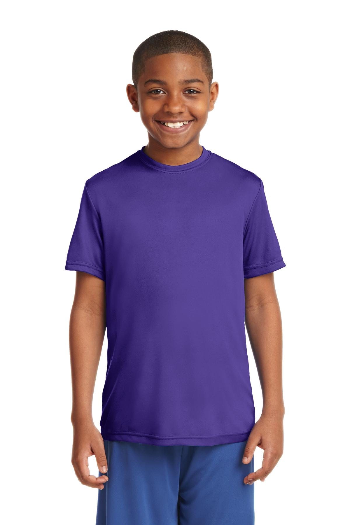 Sport-Tek YST350 Youth PosiCharge Competitor Tee in Purple