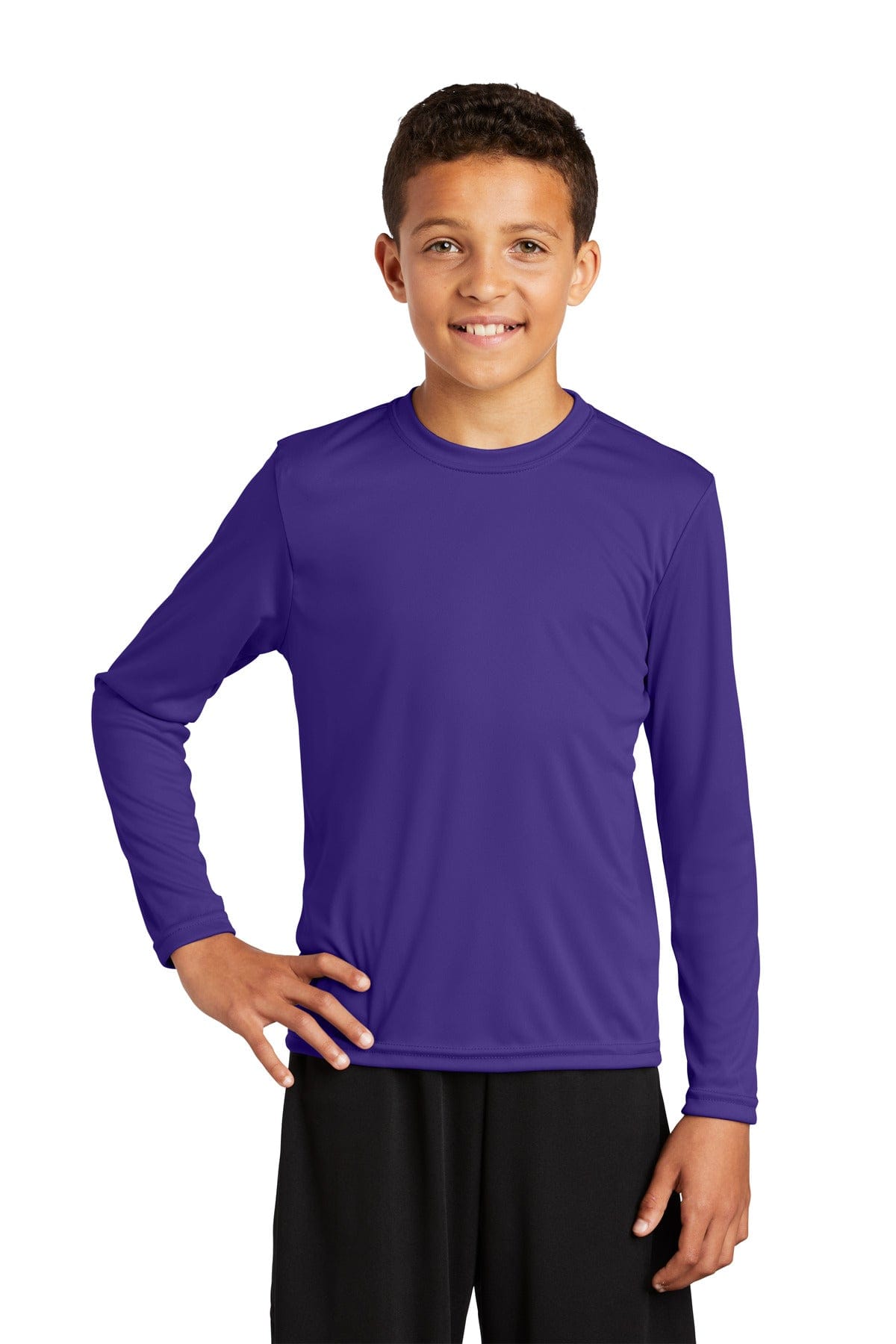 Sport-Tek YST350LS Youth Long Sleeve PosiCharge Competitor Tee in 