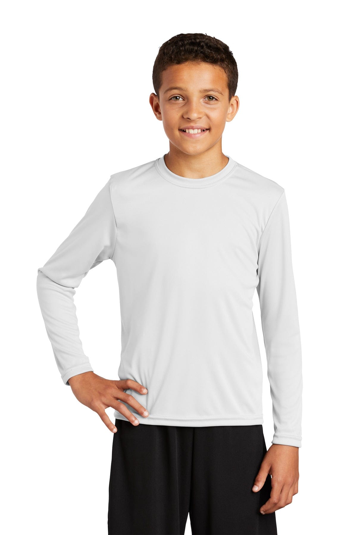 Sport-Tek YST350LS Youth Long Sleeve PosiCharge Competitor Tee in 