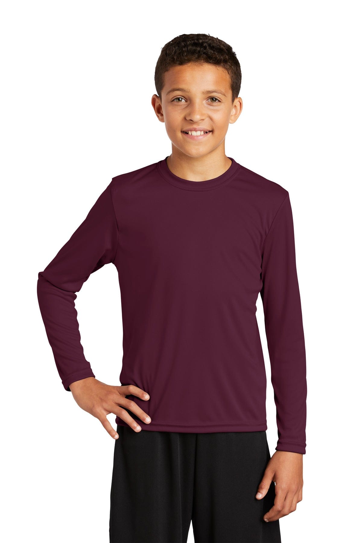 Sport-Tek YST350LS Youth Long Sleeve PosiCharge Competitor Tee in 