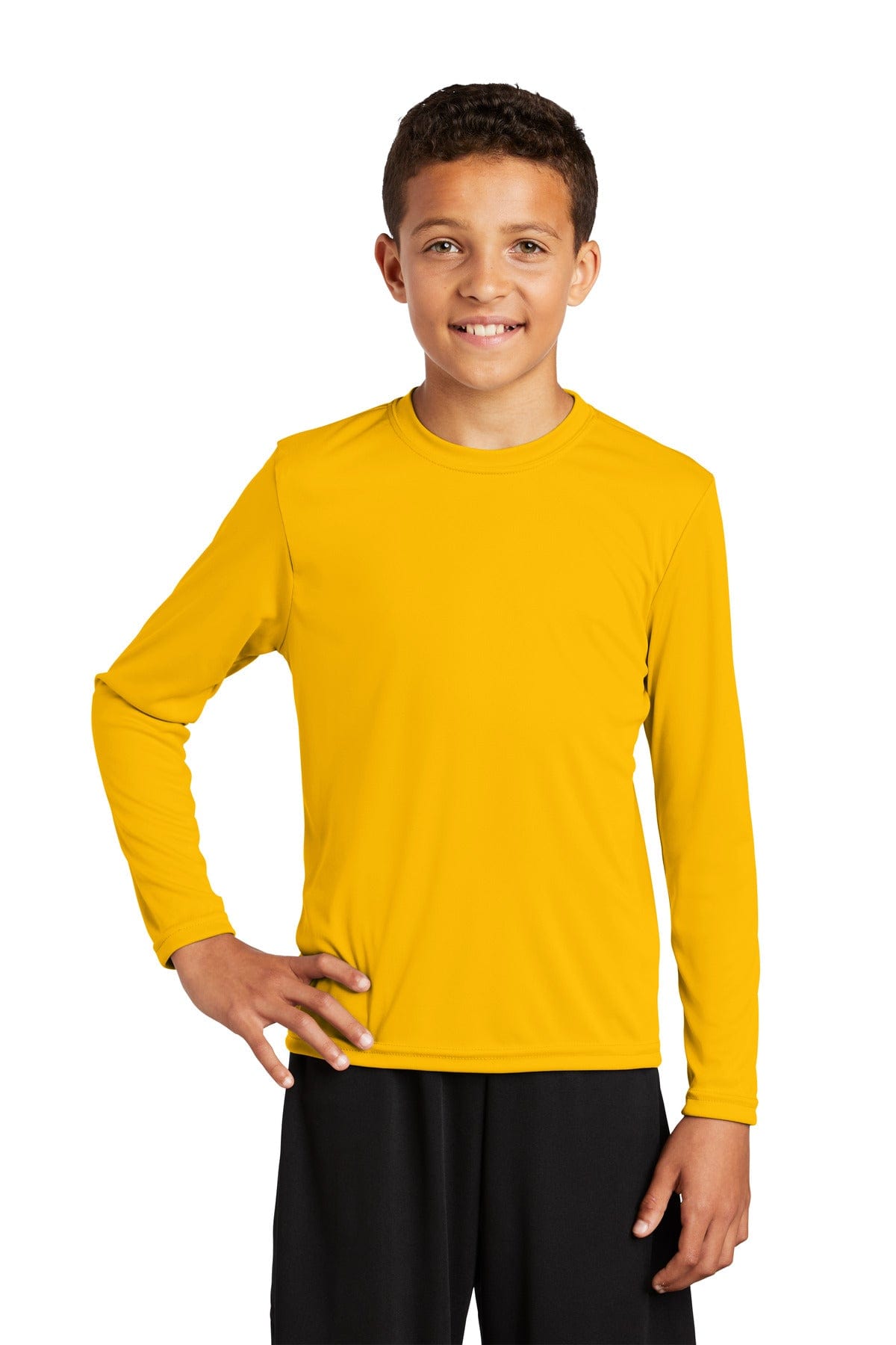 Sport-Tek YST350LS Youth Long Sleeve PosiCharge Competitor Tee in 