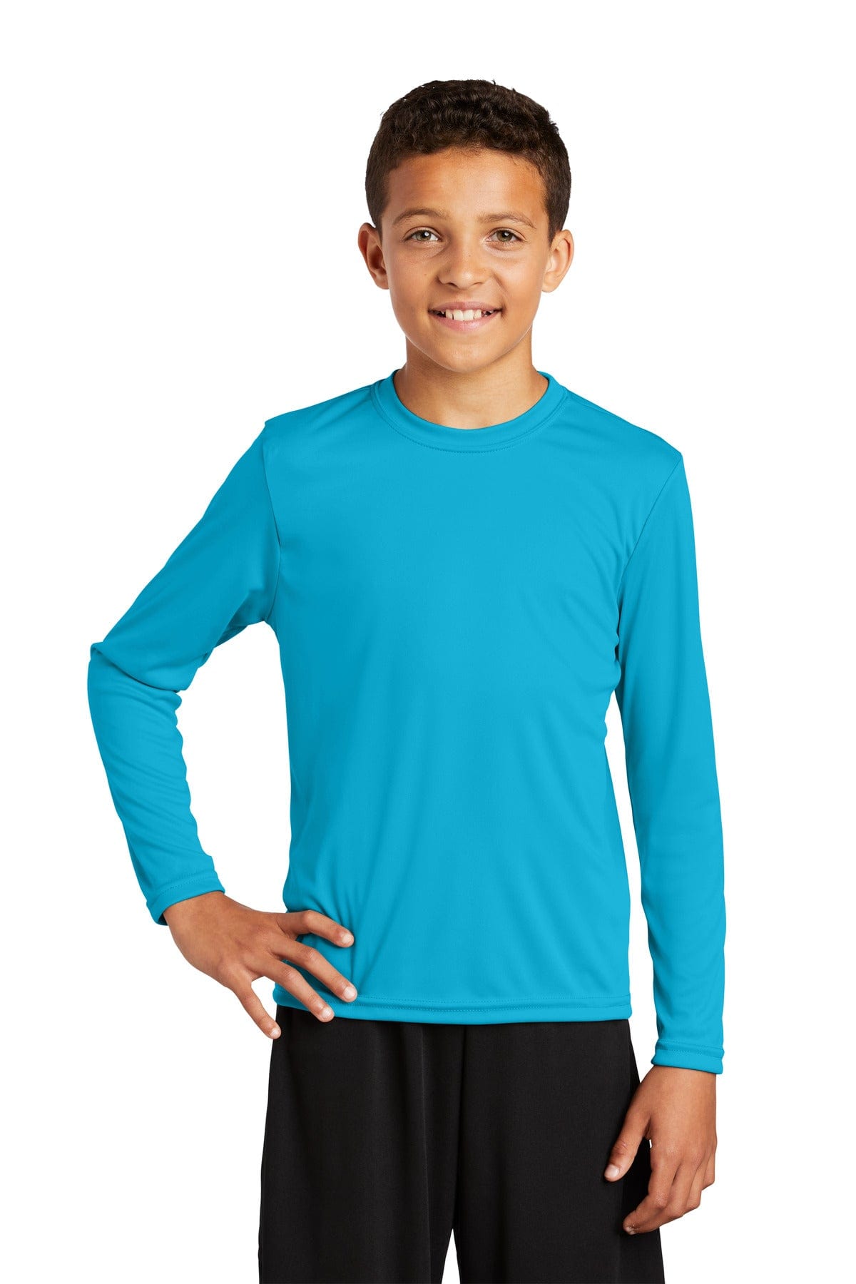 Sport-Tek YST350LS Youth Long Sleeve PosiCharge Competitor Tee in 