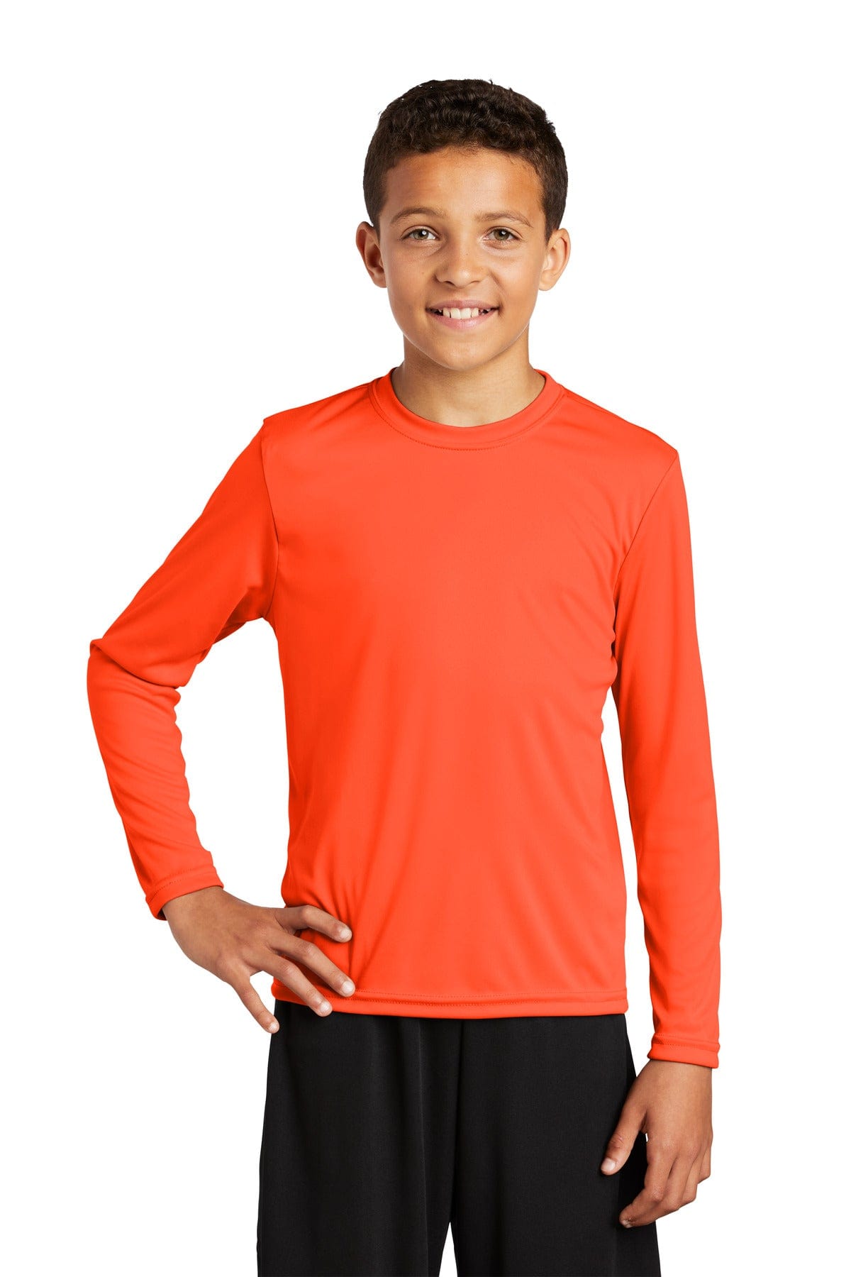 Sport-Tek YST350LS Youth Long Sleeve PosiCharge Competitor Tee in 