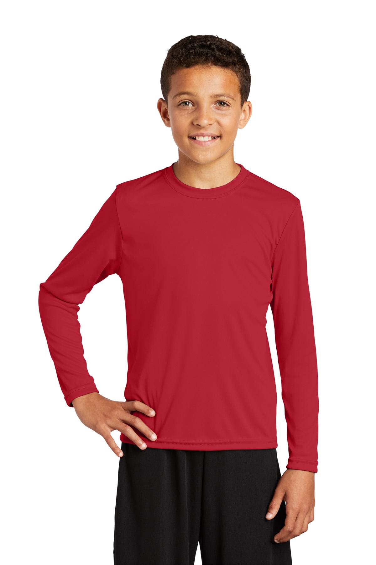 Sport-Tek YST350LS Youth Long Sleeve PosiCharge Competitor Tee in 