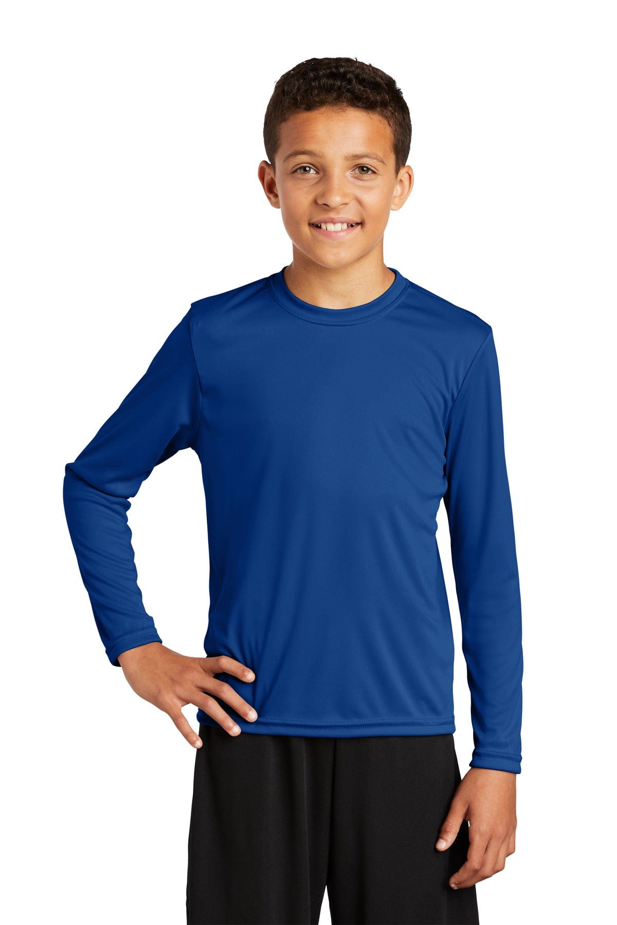 Sport-Tek YST350LS Youth Long Sleeve PosiCharge Competitor Tee in 