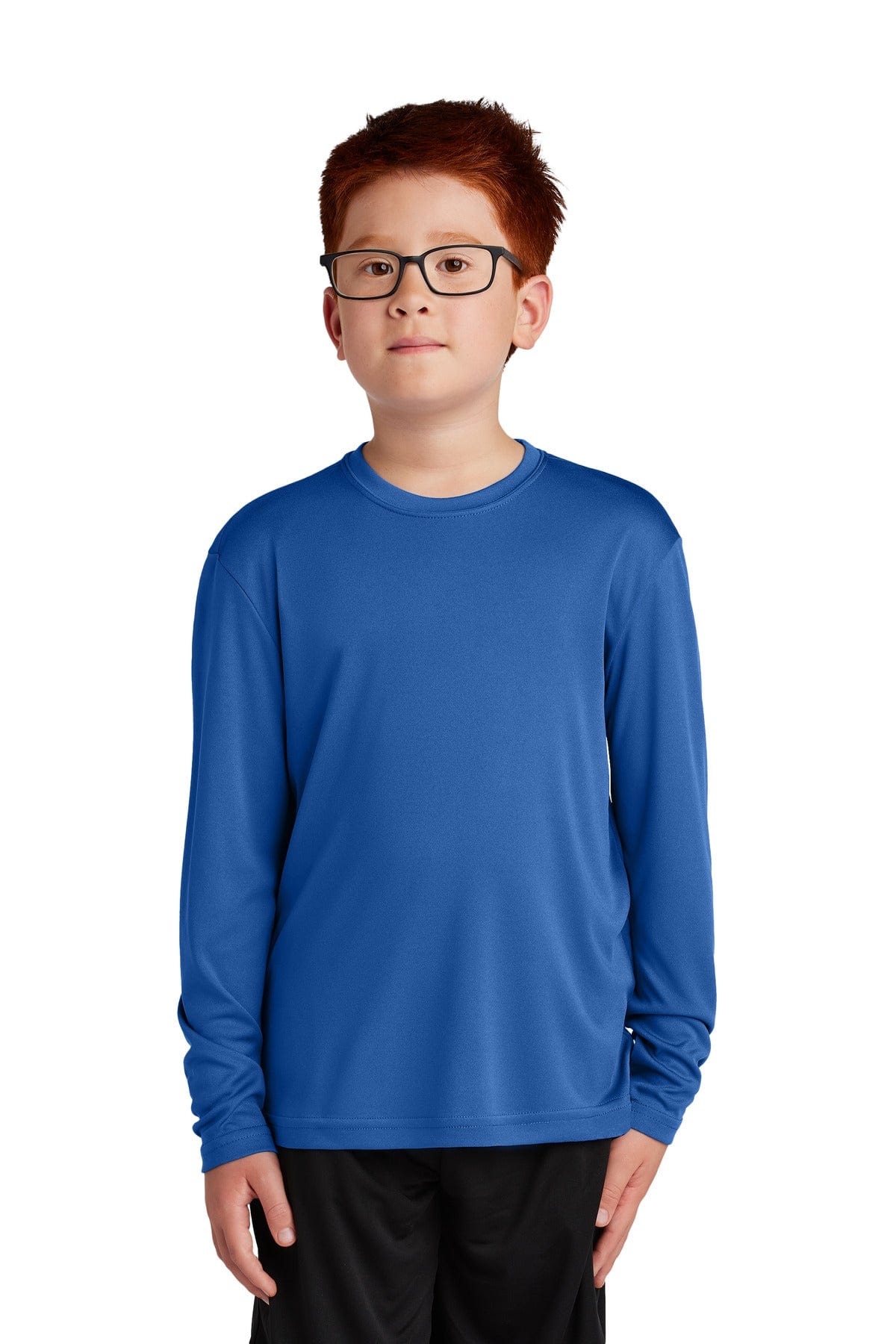 Sport-Tek YST350LS Youth Long Sleeve PosiCharge Competitor Tee in True Royal