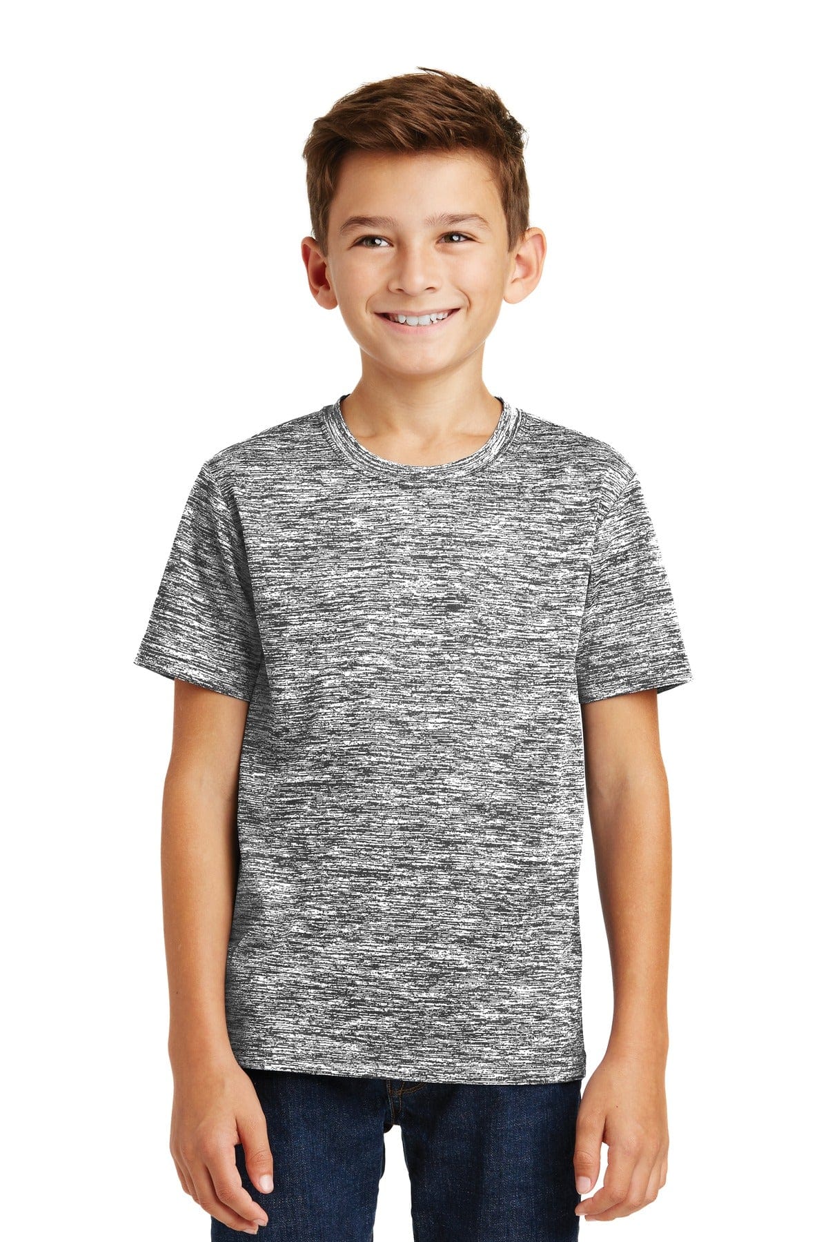 Sport-Tek YST390 Youth PosiCharge Electric Heather Tee in 