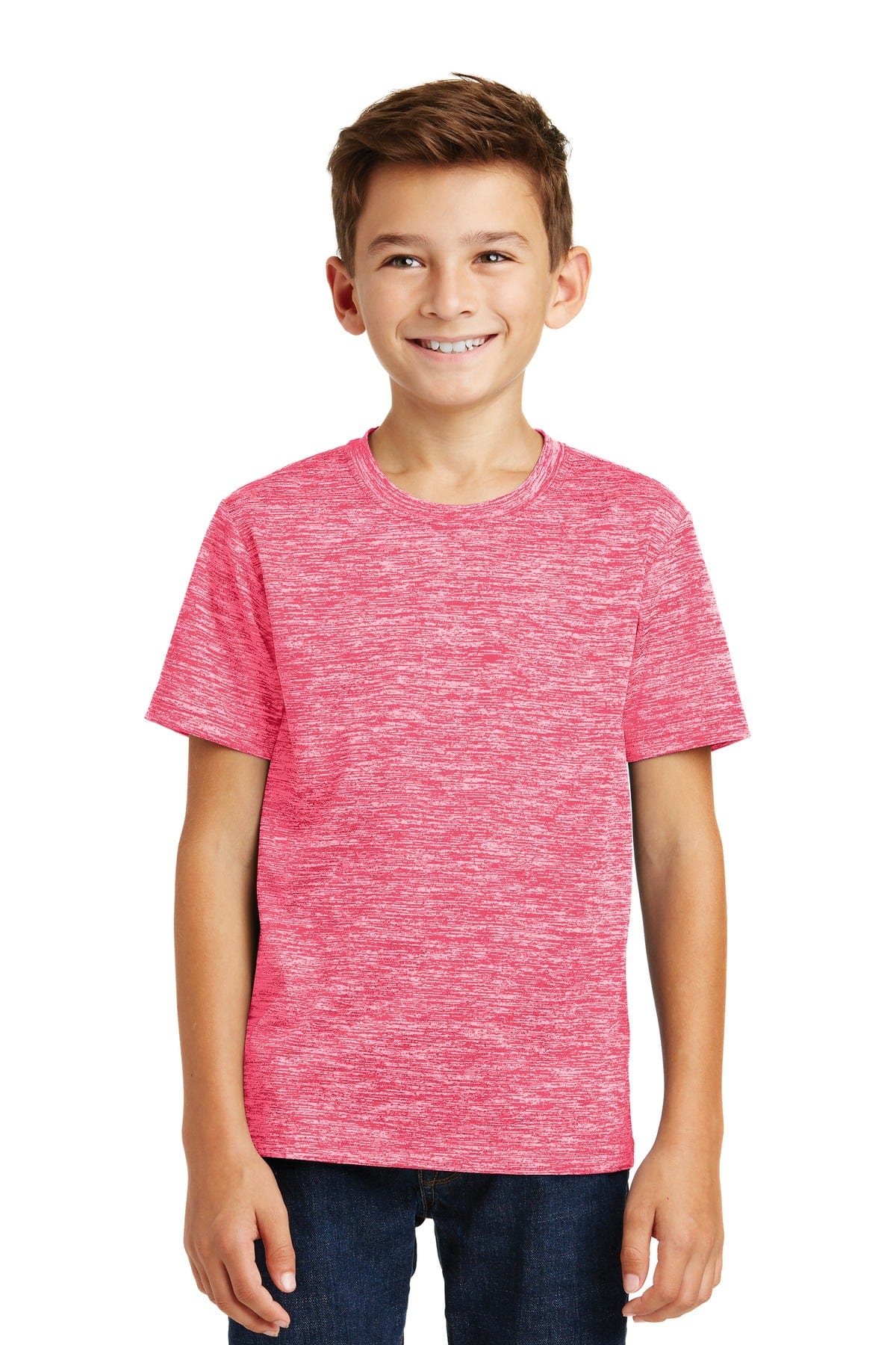 Sport-Tek YST390 Youth PosiCharge Electric Heather Tee in 