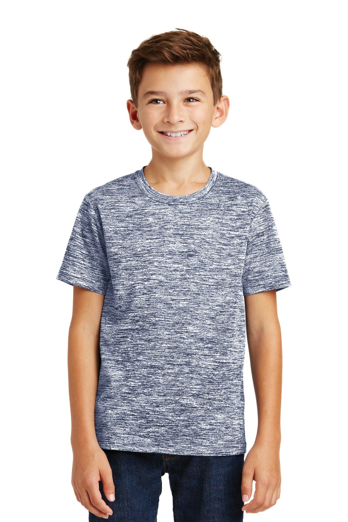 Sport-Tek YST390 Youth PosiCharge Electric Heather Tee in 