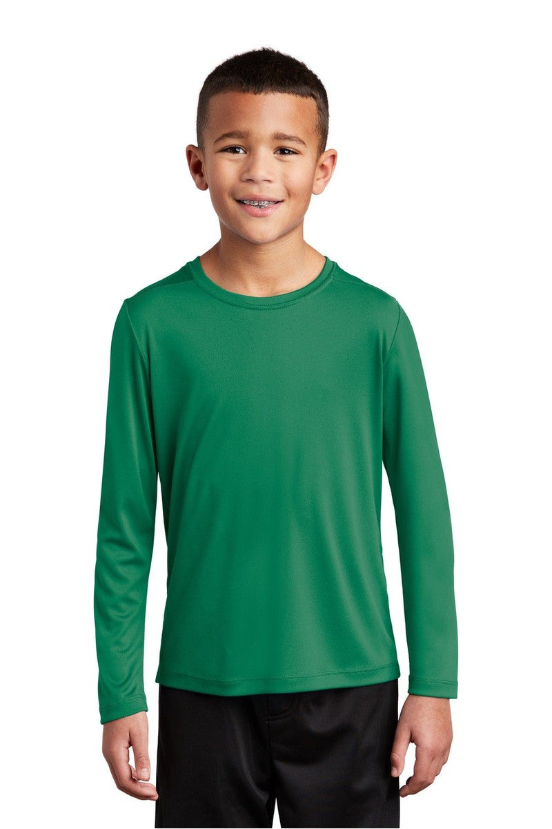 Sport-Tek YST420LS Youth Posi-UV Pro Long Sleeve Tee in 