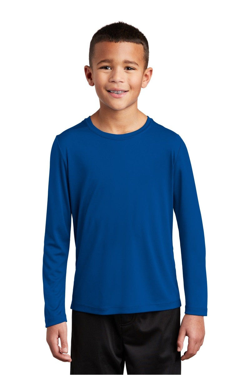Sport-Tek YST420LS Youth Posi-UV Pro Long Sleeve Tee in 