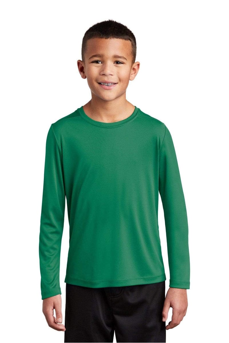 Sport-Tek YST420LS Youth Posi-UV Pro Long Sleeve Tee in 