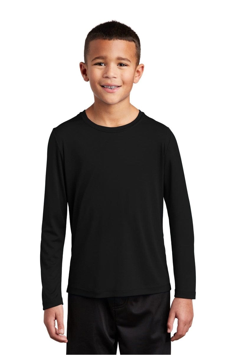 Sport-Tek YST420LS Youth Posi-UV Pro Long Sleeve Tee in 