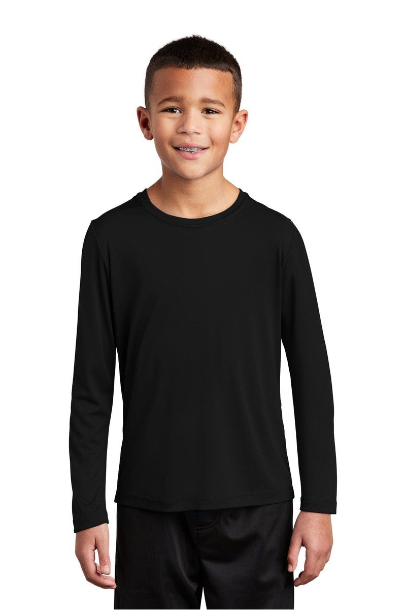 Sport-Tek YST420LS Youth Posi-UV Pro Long Sleeve Tee in 