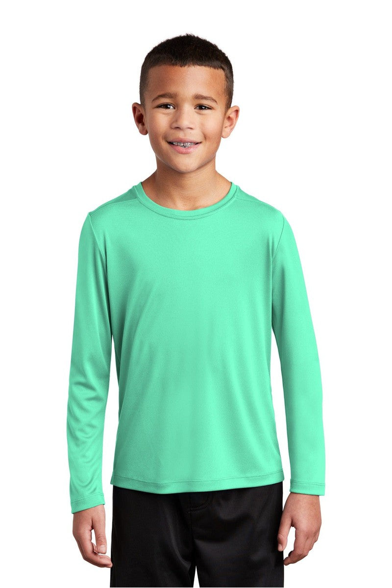 Sport-Tek YST420LS Youth Posi-UV Pro Long Sleeve Tee in 