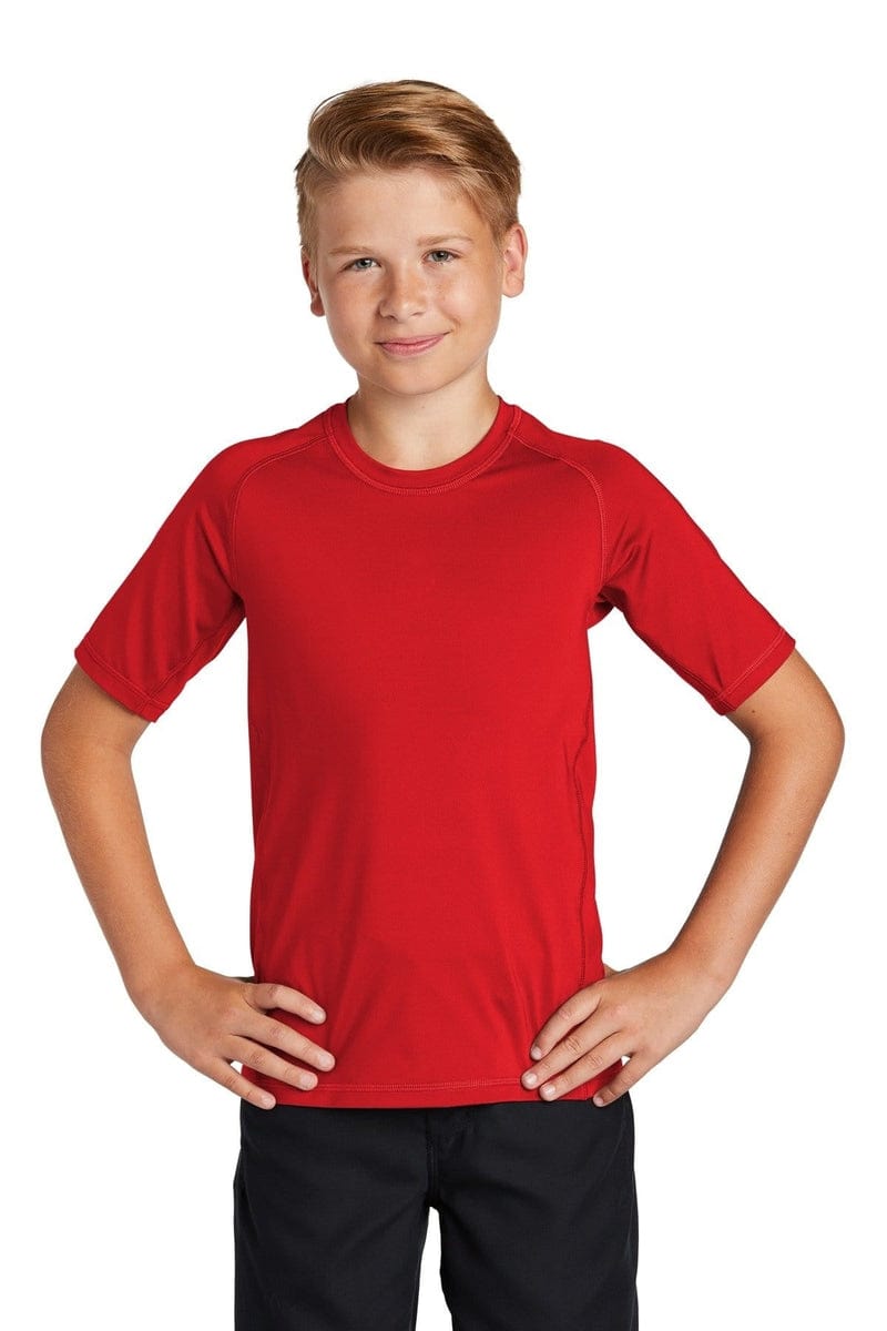 Sport-Tek YST470 Youth Rashguard Tee in 
