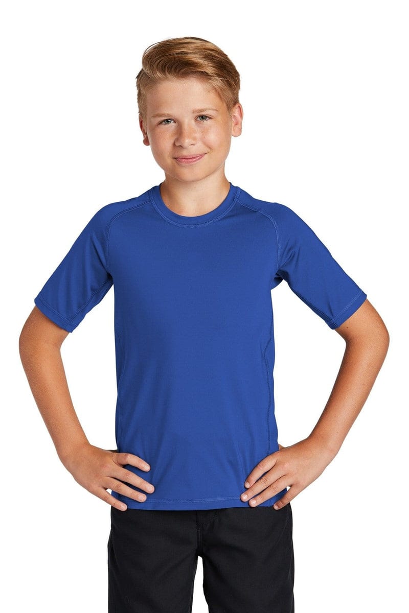 Sport-Tek YST470 Youth Rashguard Tee in 