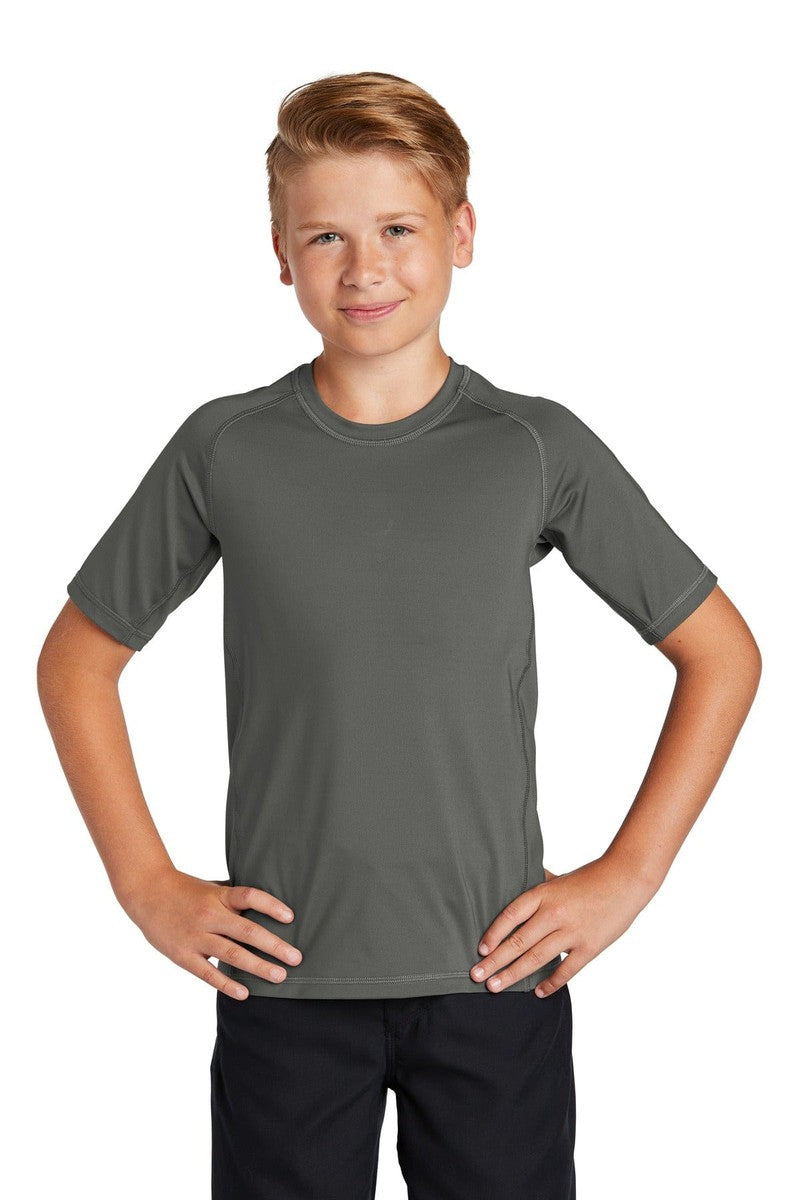 Sport-Tek YST470 Youth Rashguard Tee in 