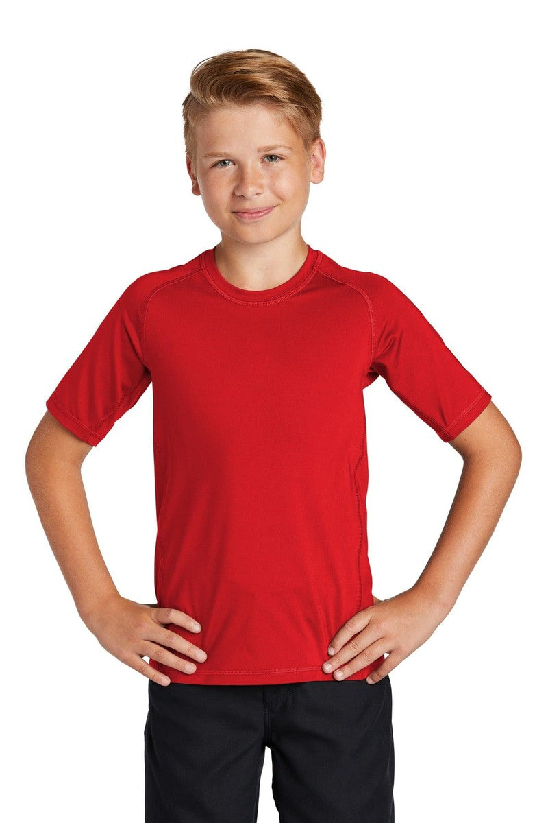 Sport-Tek YST470 Youth Rashguard Tee in 