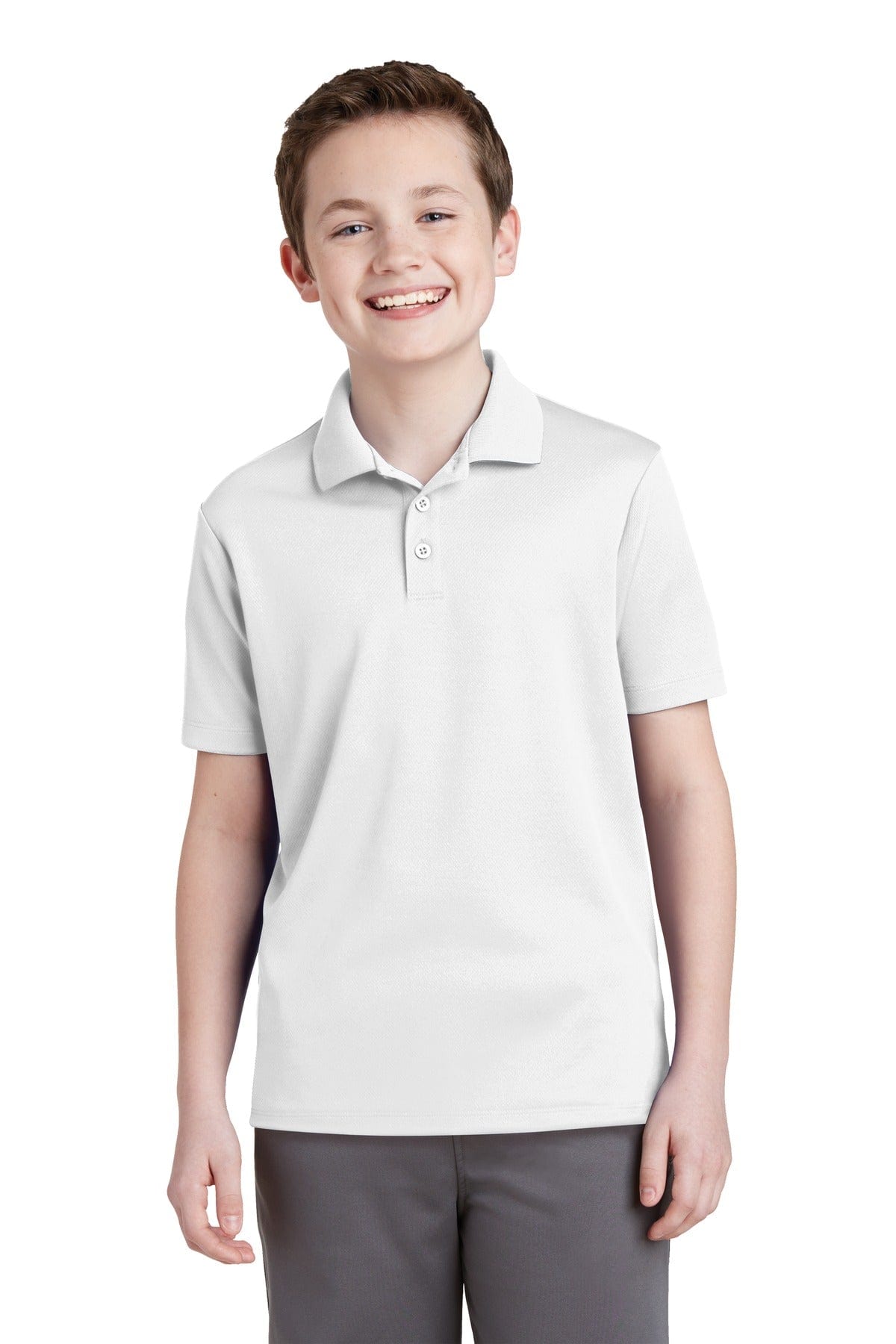 Sport-Tek YST640 Youth PosiCharge RacerMesh Polo in 