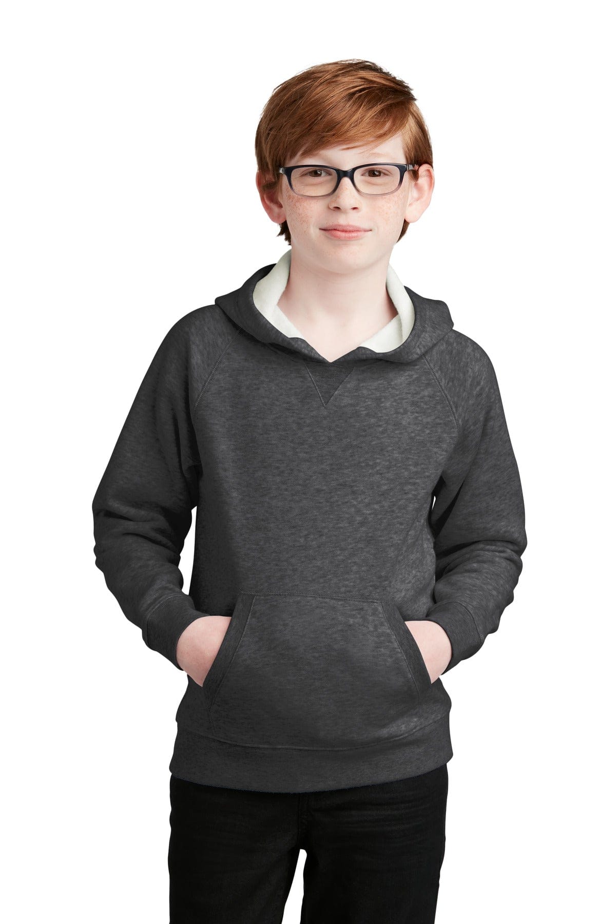 Sport-Tek YSTF200 Youth Drive Fleece Pullover Hoodie in 