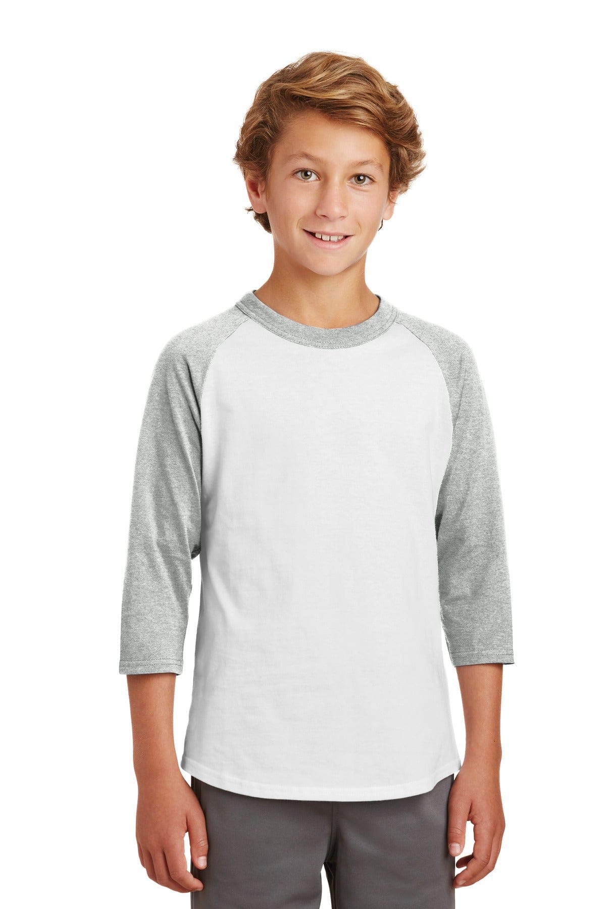 Sport-Tek YT200 Youth Colorblock Raglan Jersey in 
