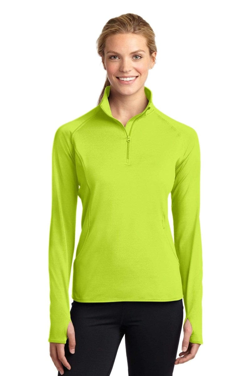 Sport-Tek ® Ladies Sport-Wick ® Stretch 1/2-Zip Pullover. LST850, Extended Colors