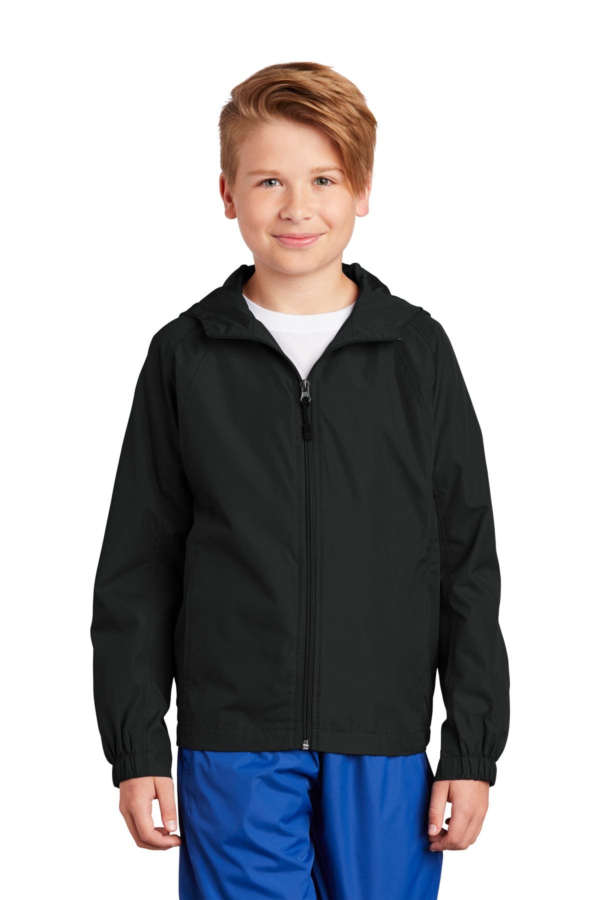 Sport-Tek ® Youth Hooded Raglan Jacket. YST73