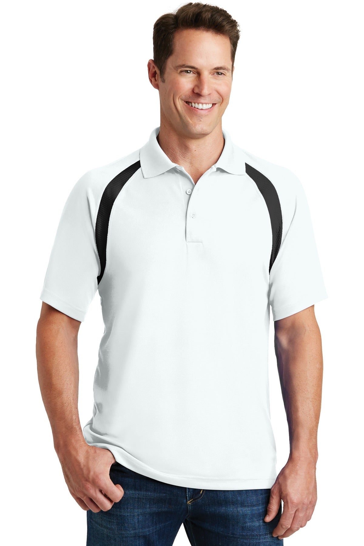 Sport-Tek T476: Dry Zone Colorblock Raglan Polo
