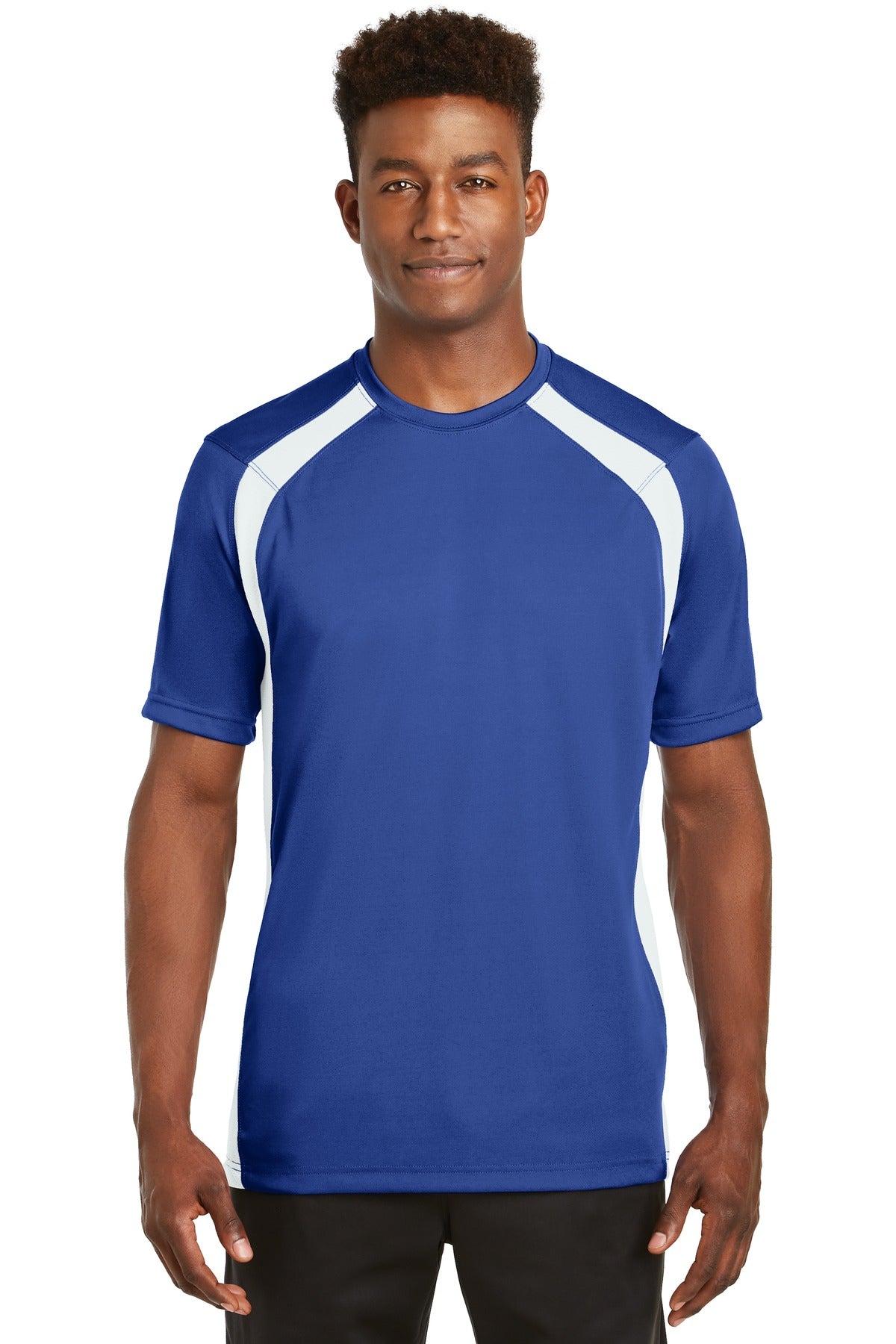 Sport-Tek T478: Dry Zone Colorblock Crew