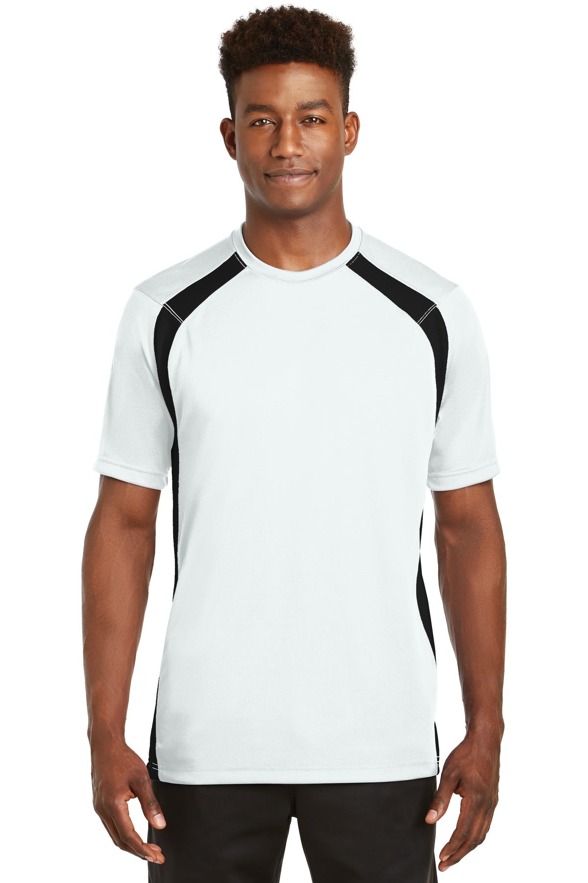 Sport-Tek T478: Dry Zone Colorblock Crew