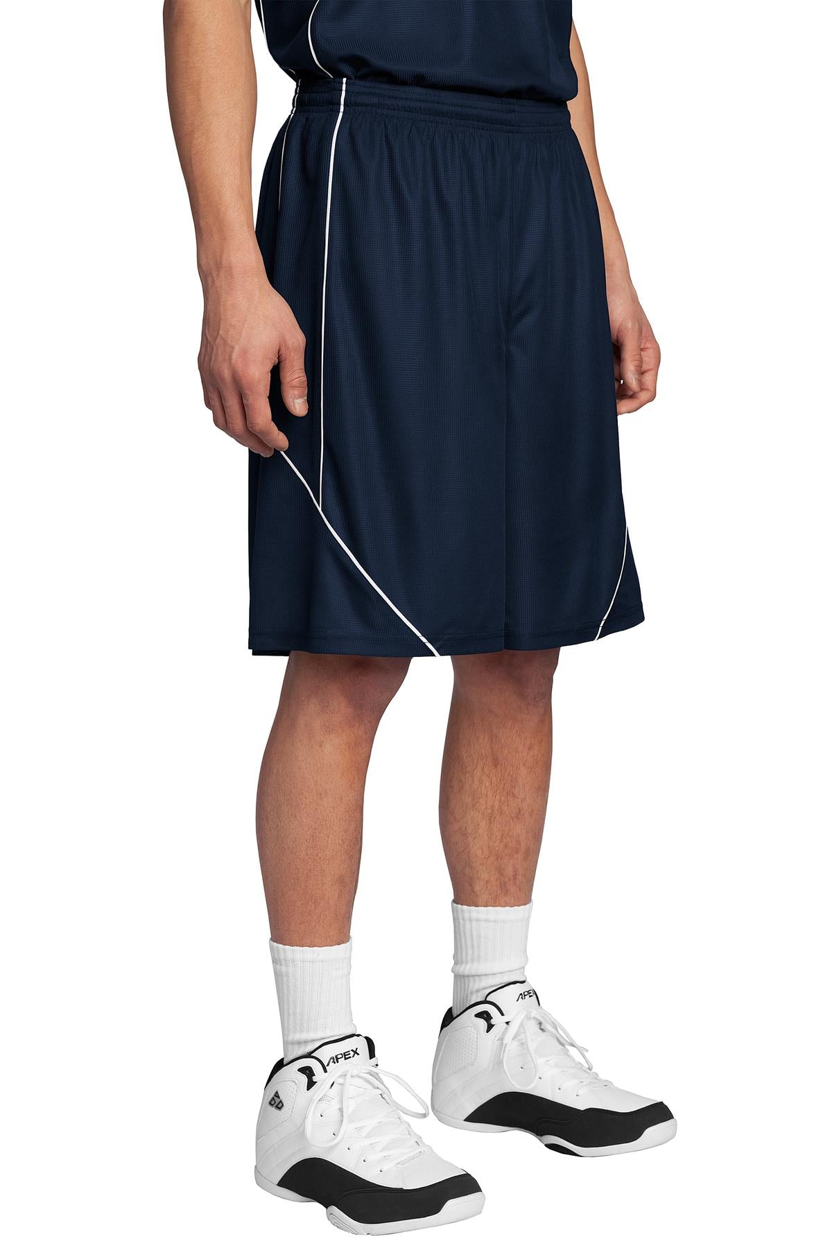 Sport-Tek T565: PosiCharge Mesh Reversible Spliced Short