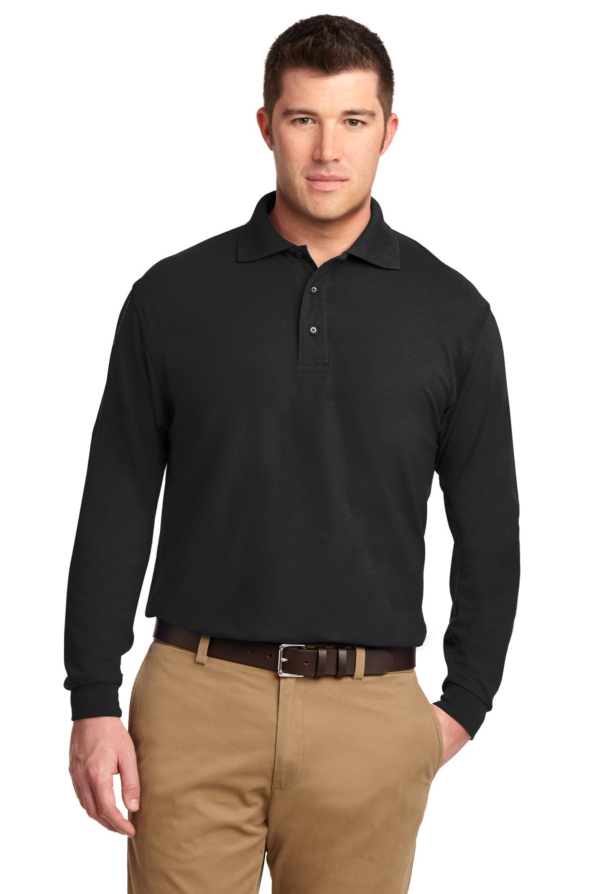 tall long sleeve polo shirts