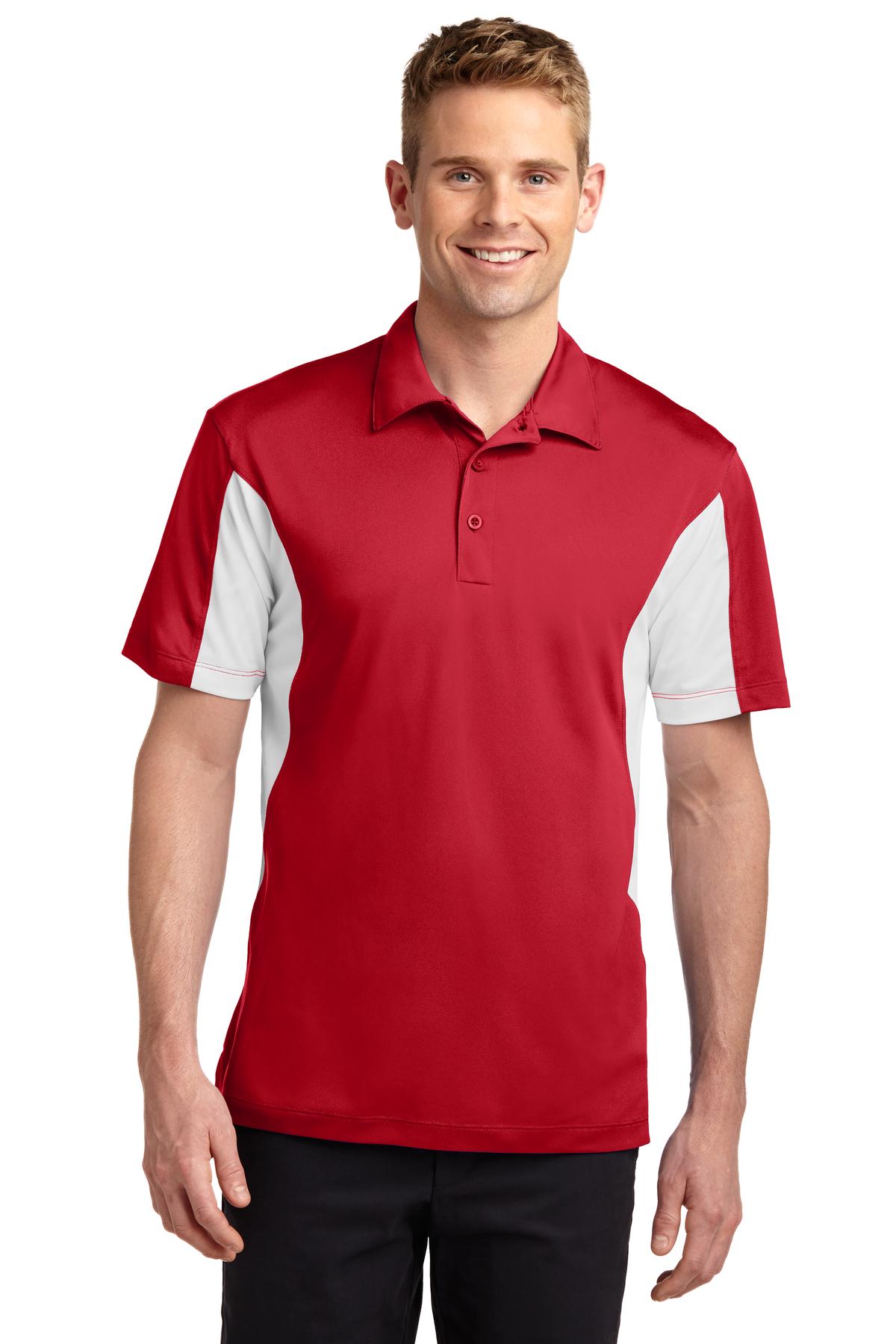 Sport-Tek TST655: Tall Side Blocked Micropique Sport-Wick Polo