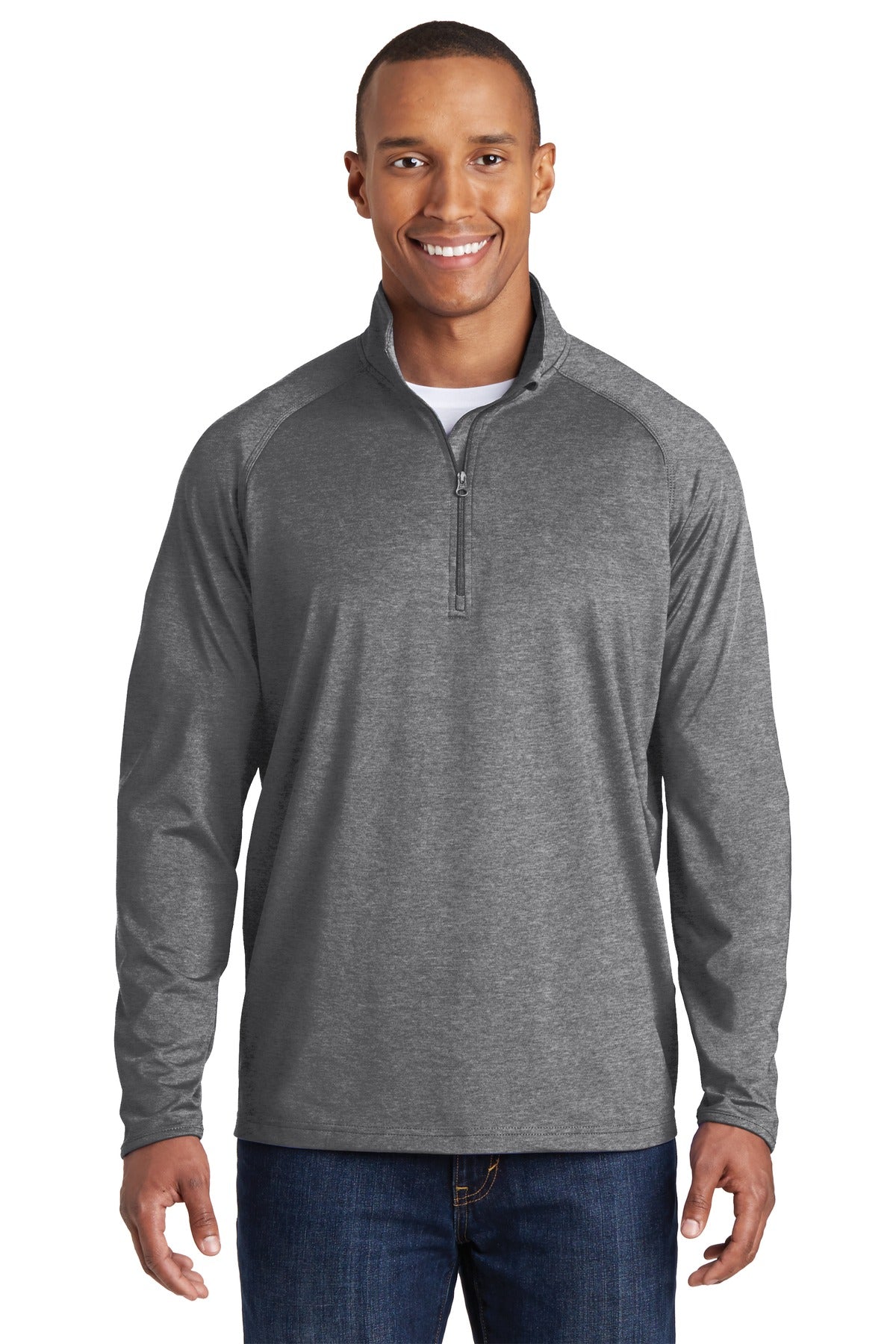 Sport-Tek TST850: Tall Sport-Wick Stretch 1/2-Zip Pullover