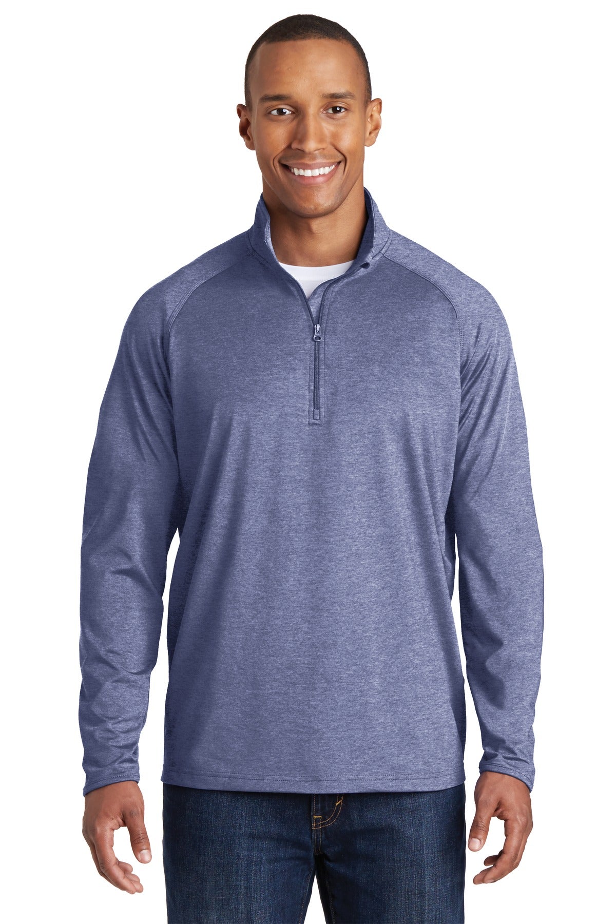 Sport-Tek TST850: Tall Sport-Wick Stretch 1/2-Zip Pullover