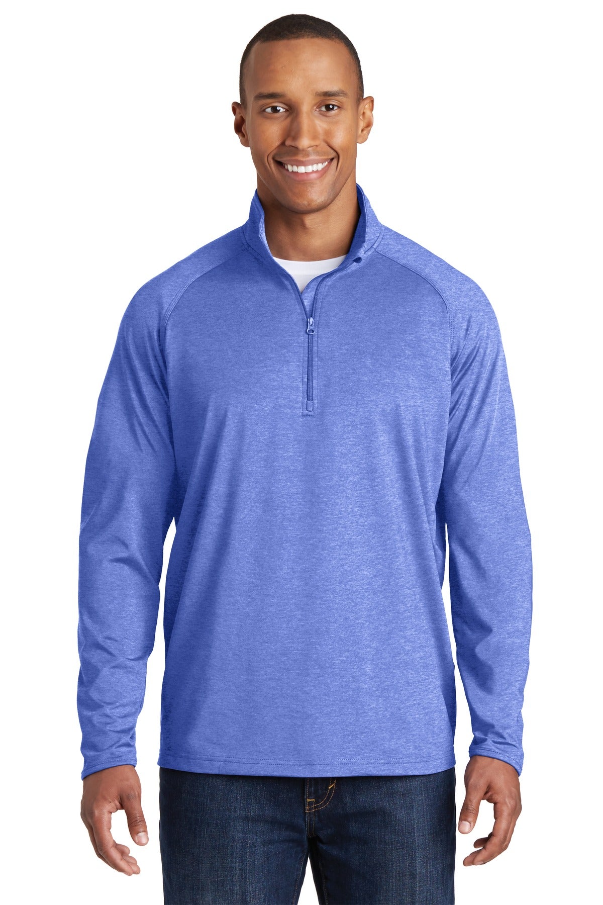 Sport-Tek TST850: Tall Sport-Wick Stretch 1/2-Zip Pullover