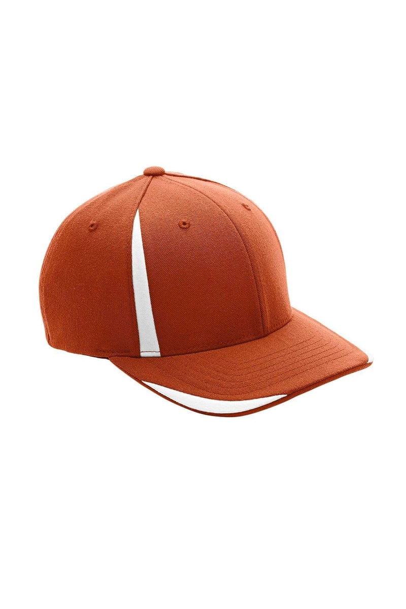 Team 365 ATB102 by Flexfit Adult Pro-Formance(r) Front Sweep Cap in Sp Bnrt Org/ Wht