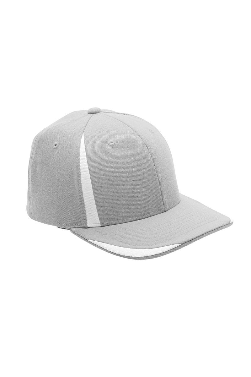 Team 365 ATB102 by Flexfit Adult Pro-Formance(r) Front Sweep Cap in Sp Silver/ White