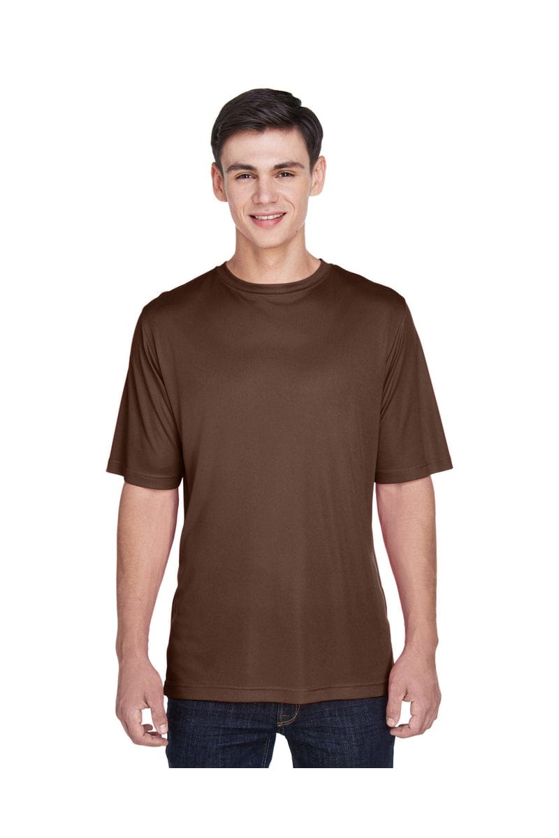 Team 365 TT11: Men's Zone Performance T-Shirt in Sport Dark Brown