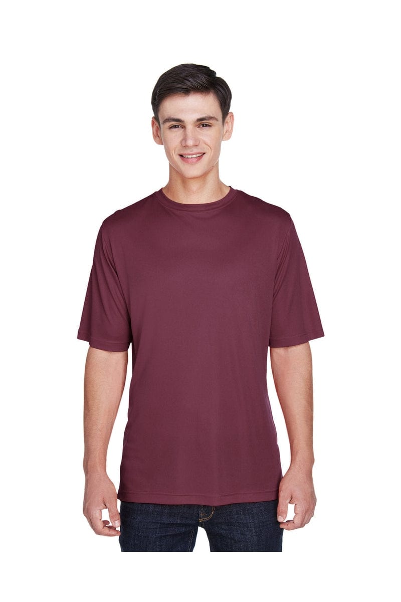 Team 365 TT11: Men's Zone Performance T-Shirt in Sport Drk Maroon