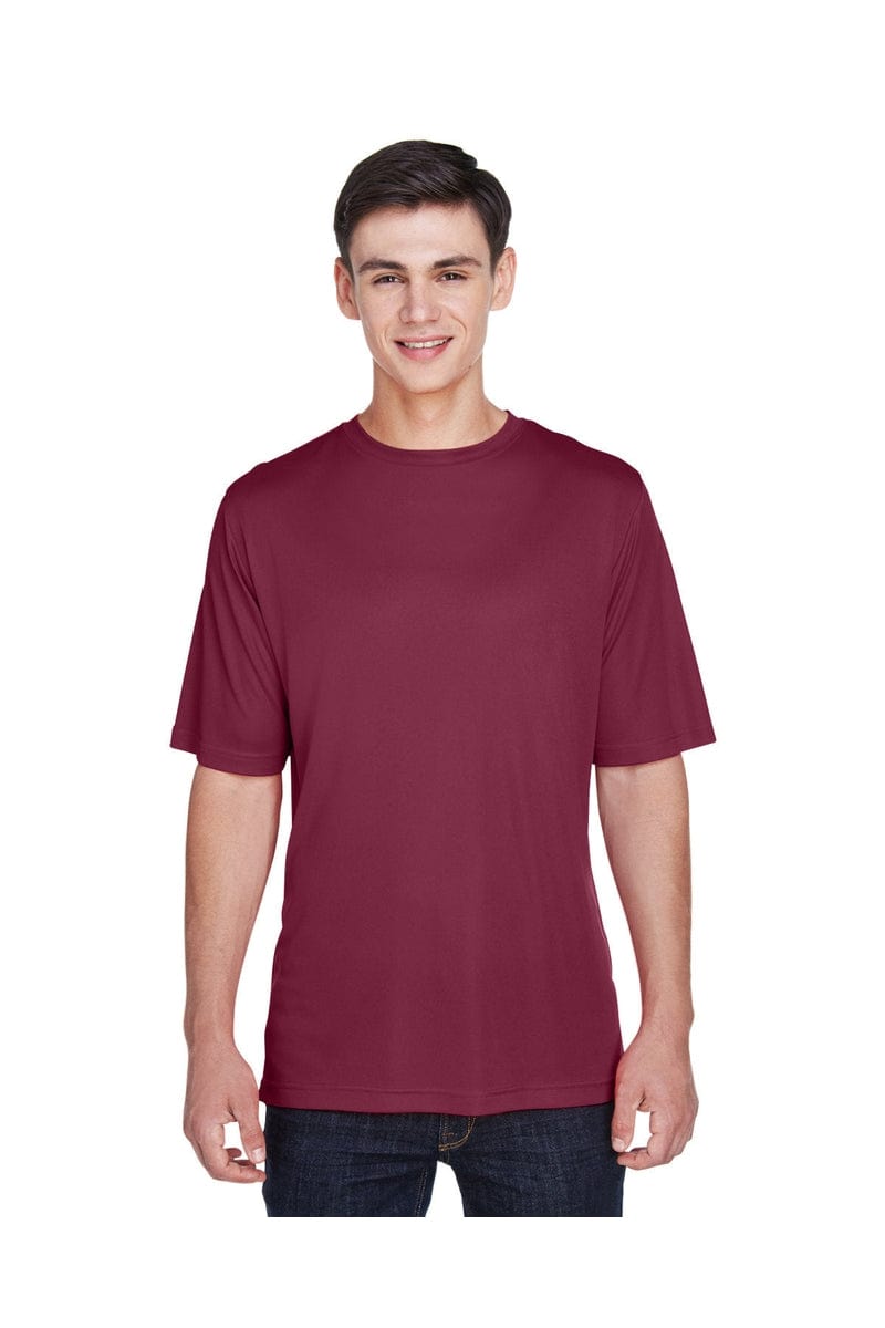 Team 365 TT11: Men's Zone Performance T-Shirt in Sport Maroon