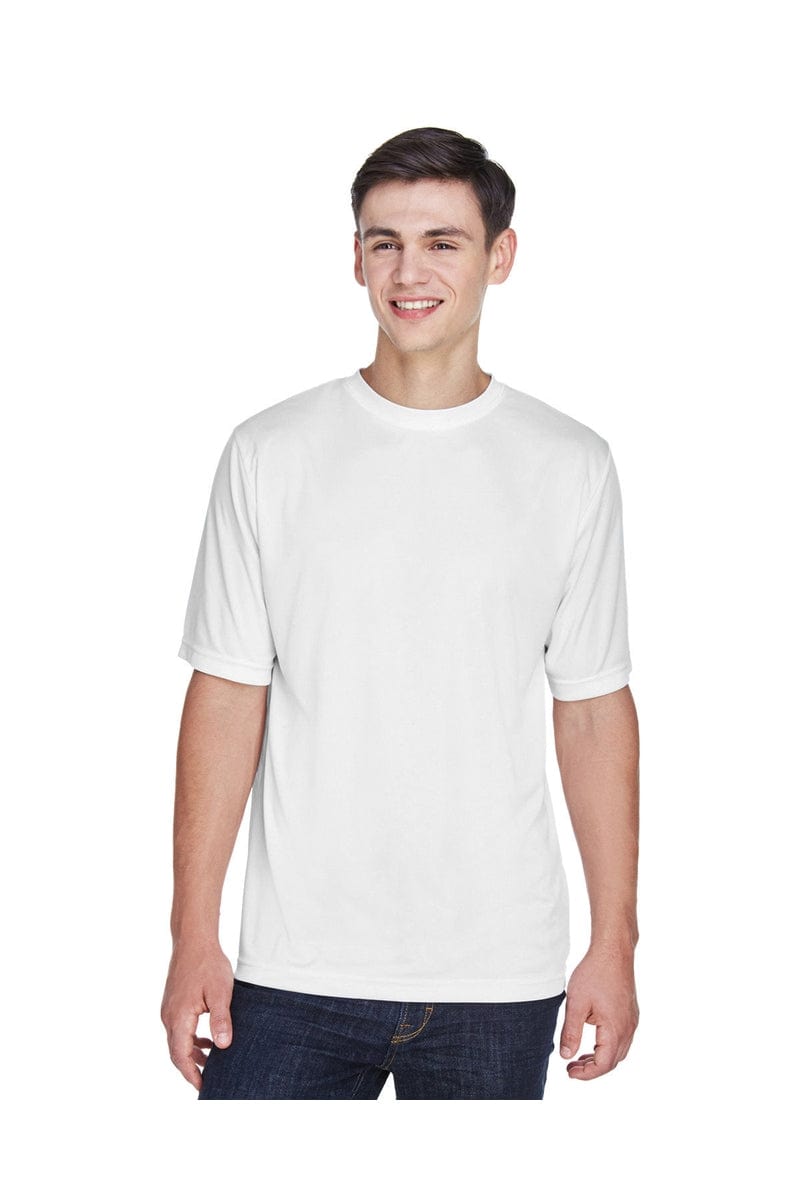 Team 365 TT11: Men's Zone Performance T-Shirt in White