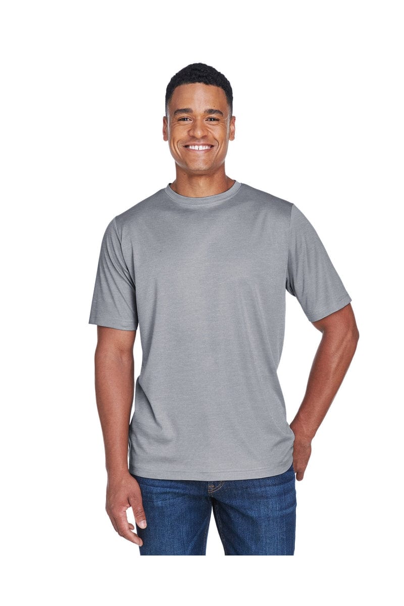 Team 365 TT11H: Men's Sonic Heather Performance T-Shirt in Athletic Heather