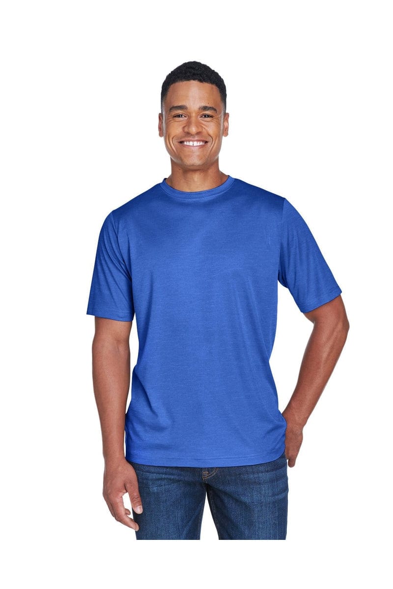 Team 365 TT11H: Men's Sonic Heather Performance T-Shirt in Sp Royal Heather