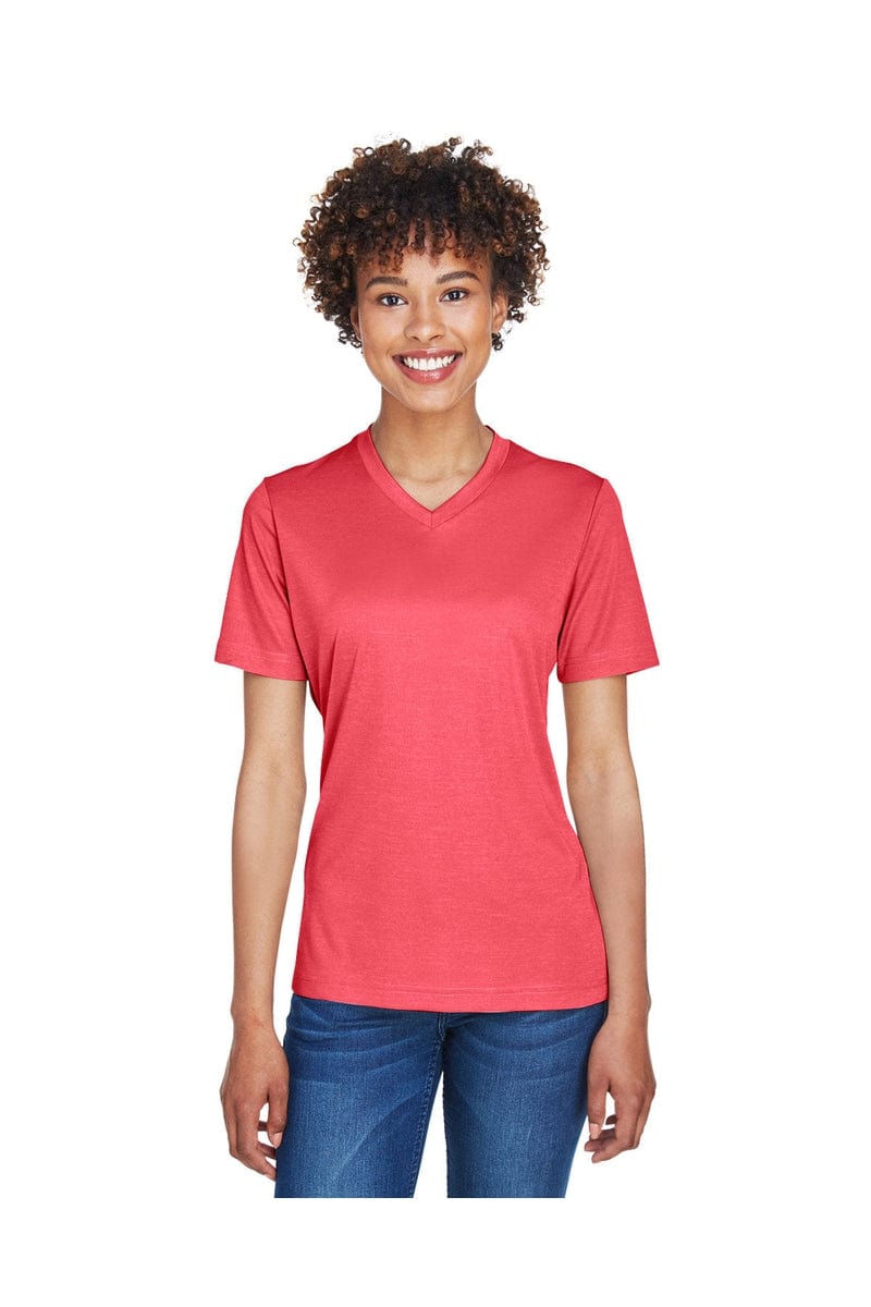 Team 365 TT11HW: Ladies' Sonic Heather Performance T-Shirt in Sp Red Heather