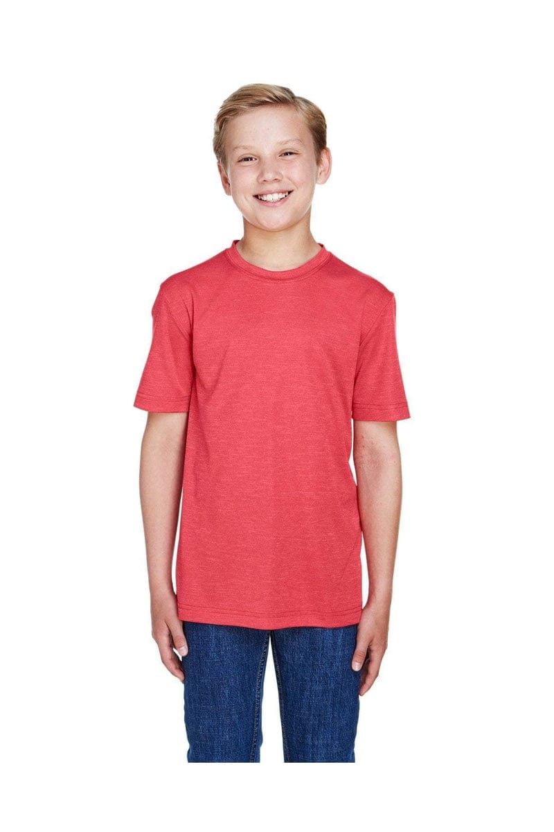 Team 365 TT11HY: Youth Sonic Heather Performance T-Shirt in 
