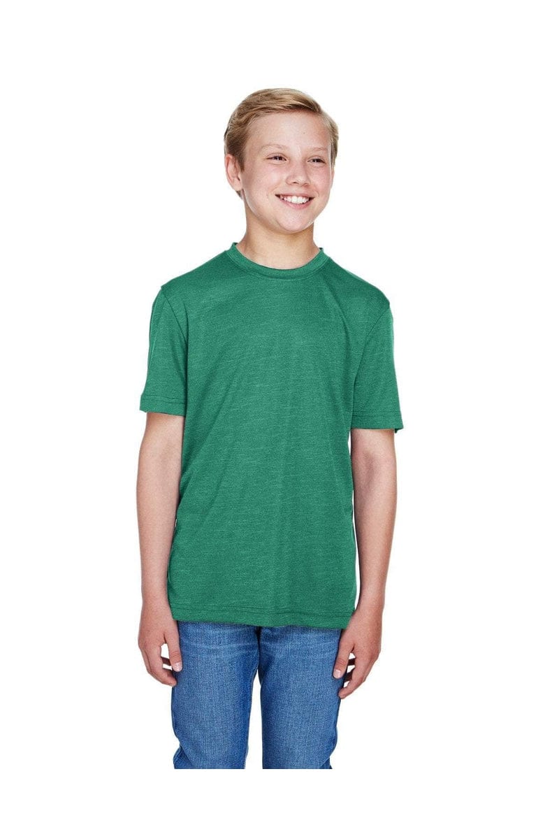 Team 365 TT11HY: Youth Sonic Heather Performance T-Shirt in 