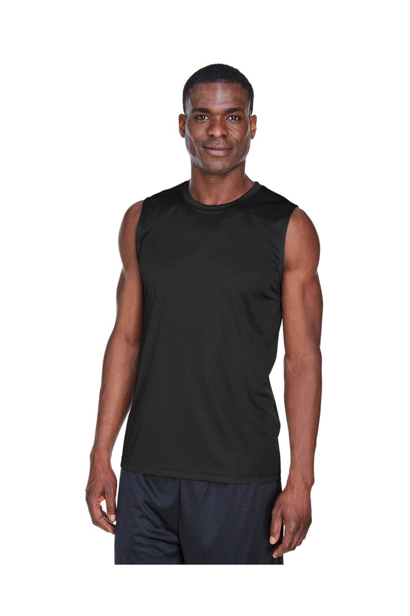 Team 365 TT11M: Men's Performance Muscle T-Shirt in Black