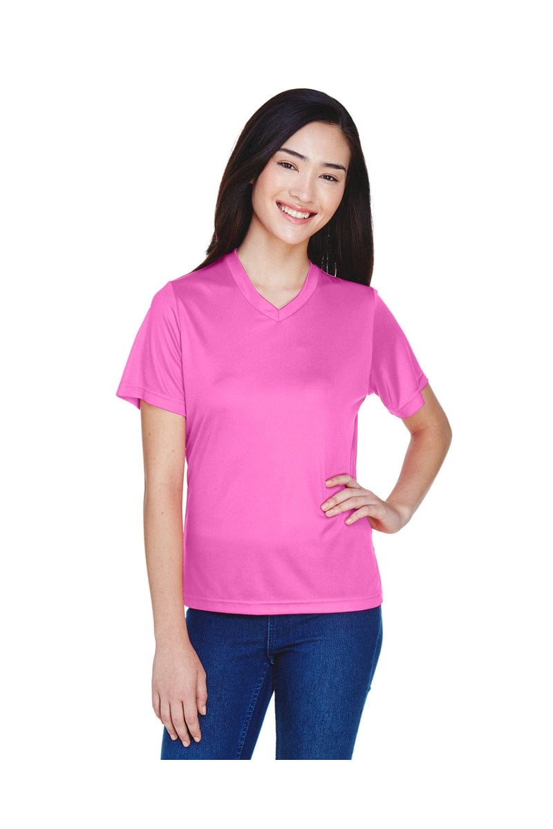 Team 365 TT11W: Ladies' Zone Performance T-Shirt in Sp Charity Pink